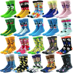 1 Paar neue Männer Anime Film Frauen Socken Baumwoll strümpfe Männer Rollenspiel Kalb Socken Crew Persönlichkeit Hip-Hop Spaß Socken