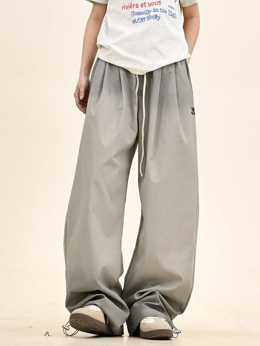 

Повседневные женские брюки с поясом в американском стиле, свободного кроя, осенняя новинка, длинные брюки в пол