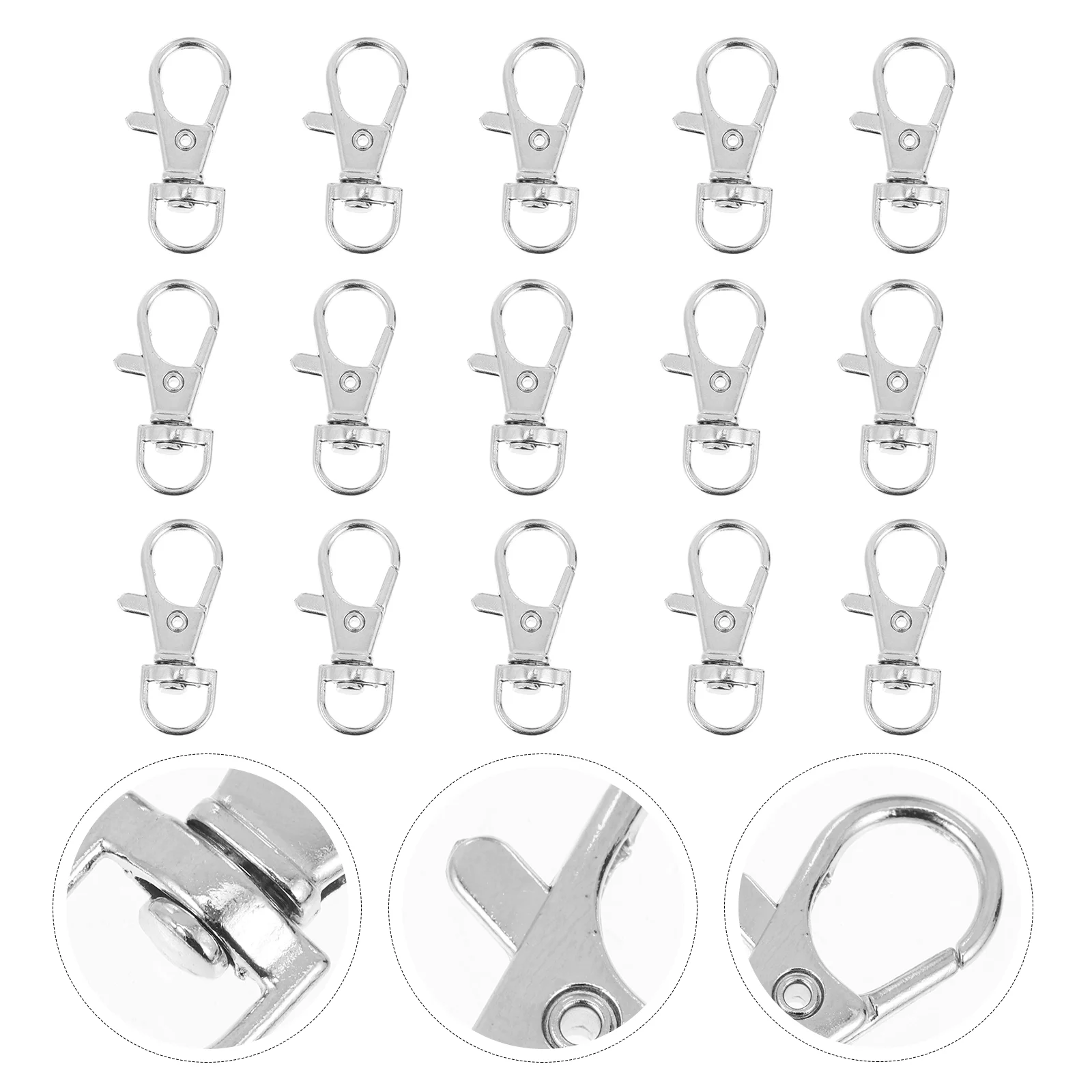 

20 Pcs Parrot Cage Lock Sturdy Pet Anti-escape Buckle Birdcage Snap Hooks Metal Clips for