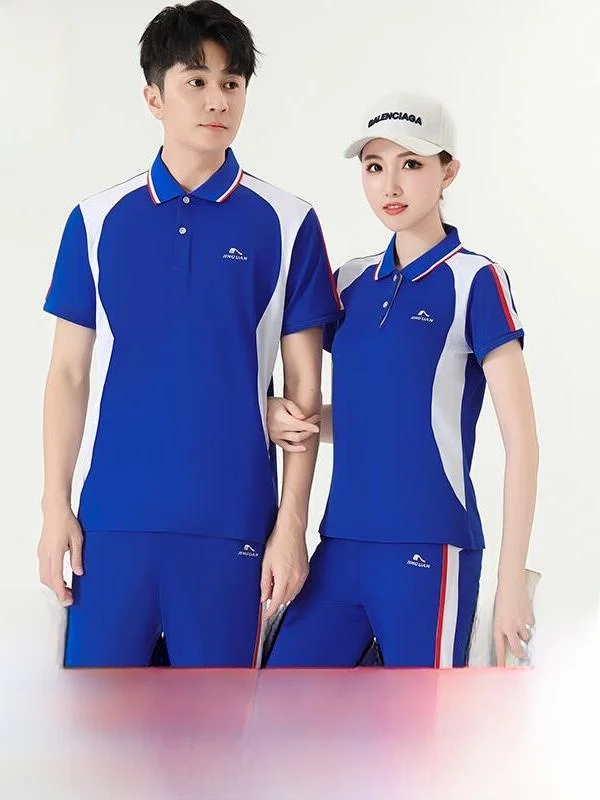

JinGuan Sportswear Casual ort Sve Collared Running Training Clothes for Men And Women Suitable for Fitn Square Dancin...