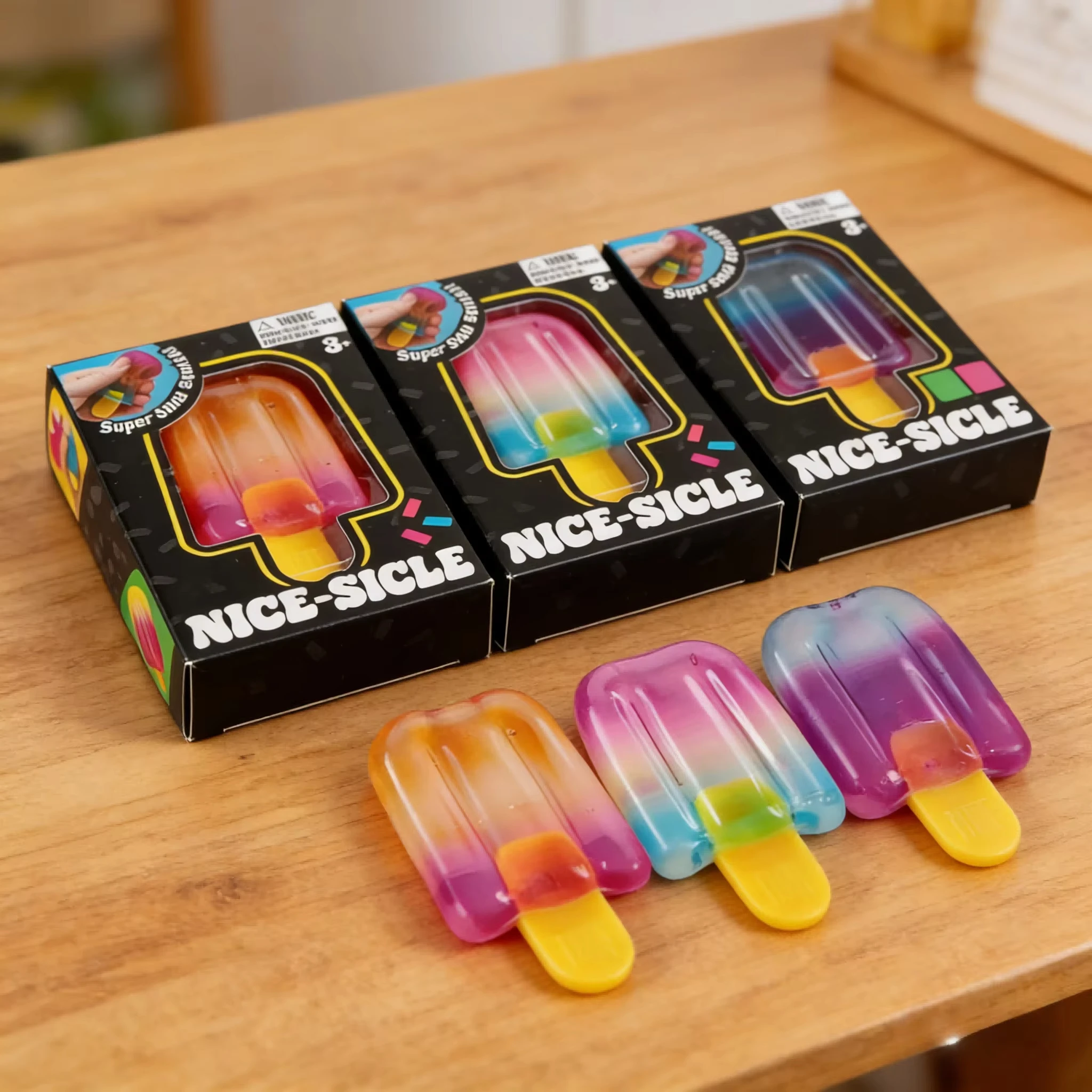 

Schylling Needoh Nice Cube Sensory Nice-Sicle Stress Relief Squishy Cube Anti-Anxiety Squeeze Object For Focus ADHD Population