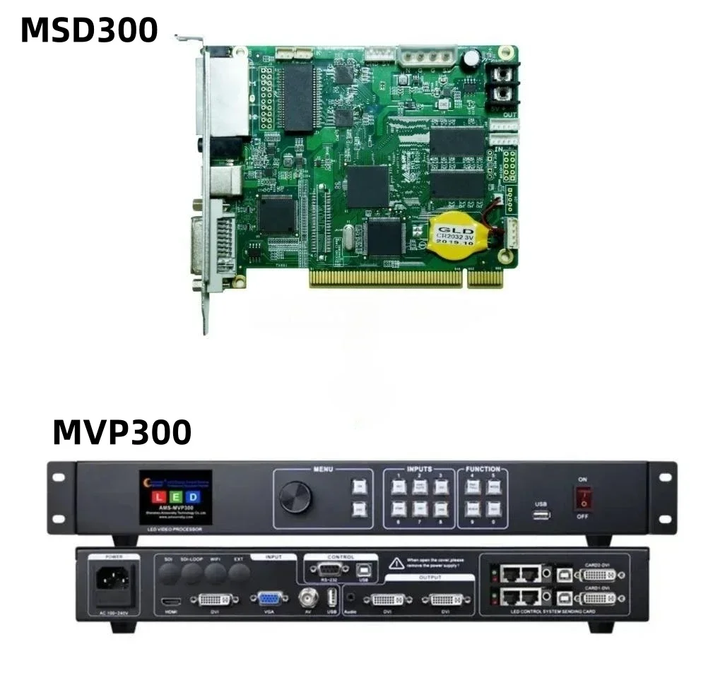 Full Color Usb Video Processor Led Display MVP300 LED Video Processor +Novastar MSD300 Card