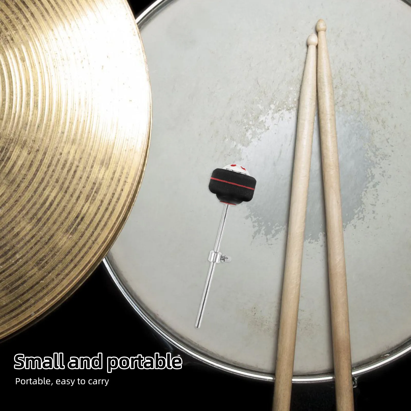 

Металлическая войлочная головка для барабанной педали, сменная, профессиональный аксессуар для барабанной установки, прочная ударная часть для перкуссионных инструментов, простая установка