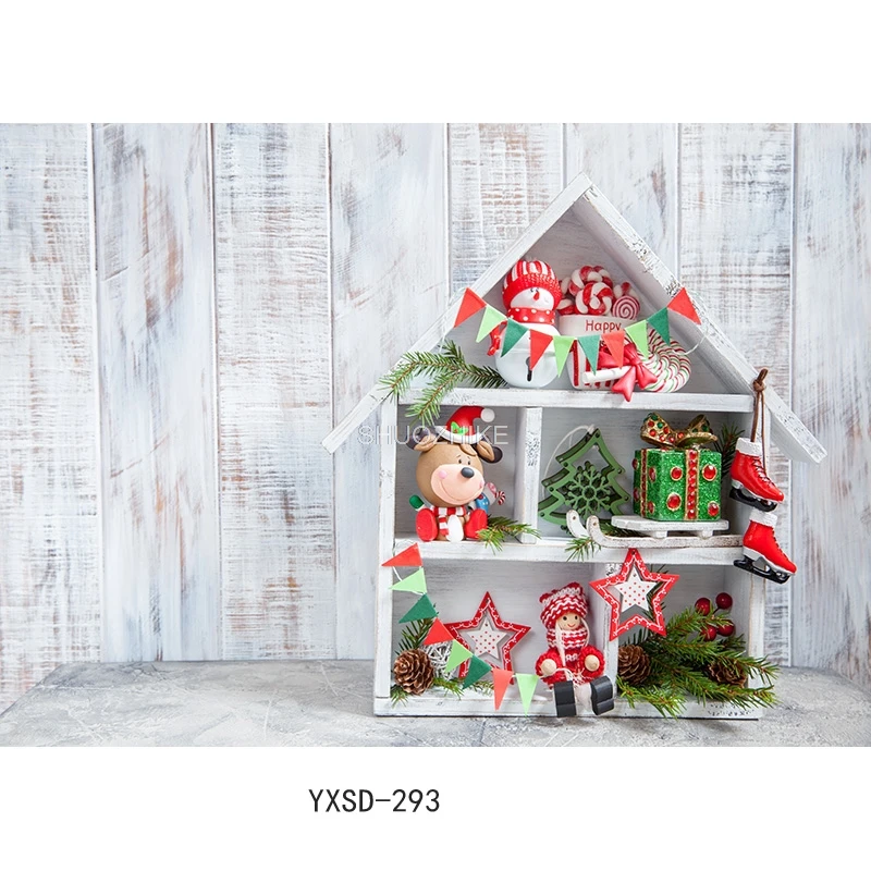 SHUOZHIKE Weihnachten Indoor Thema Fotografie Hintergrund Weihnachtsbaum Kamin Kinder Für Foto Kulissen YXSD-10