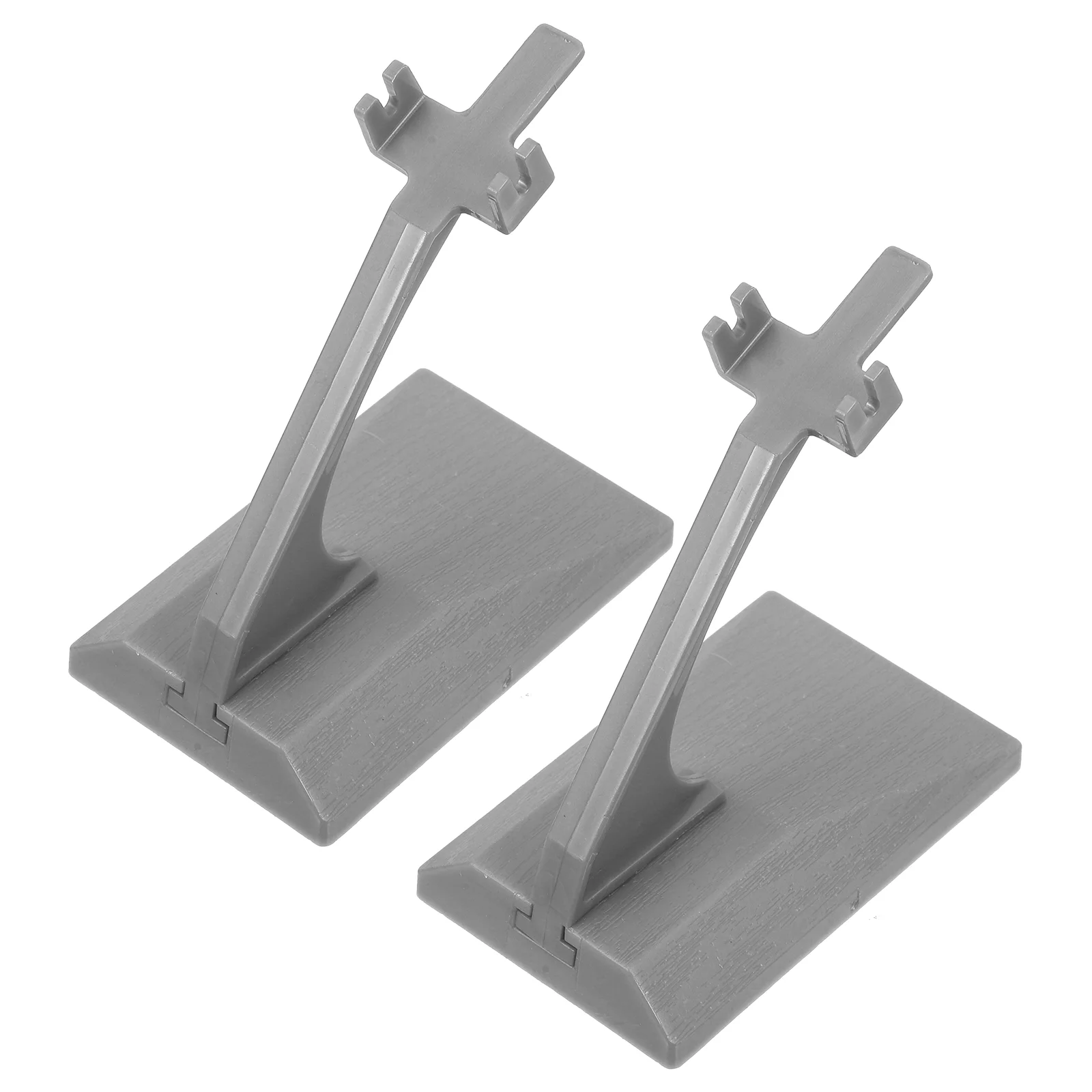 2 Pcs Aircraft Model Stand Plane Showing Display Holder Bracket Plastic Desktop