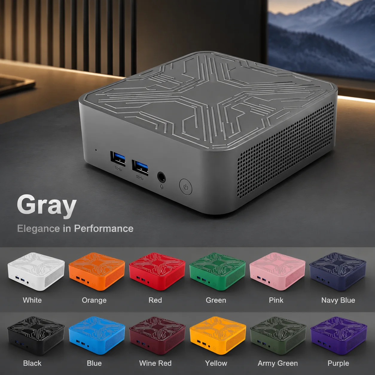 Intel i3 6100 Mini PC 16GB DDR4 2TB NVMe SSD Triple 4K WiFi6 BT5.2 High Performance Office Home Small Pro Ultra