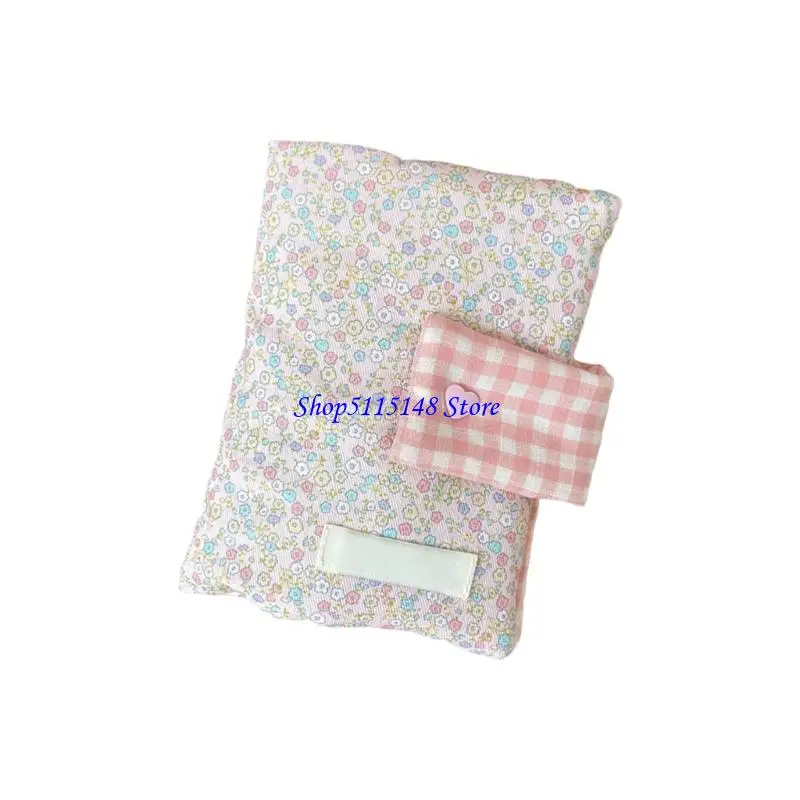 

F3MA Flower Print Notebook Cover Decorative Bows Pattern Diary Protective Case Stylish Book Cover Gift For Students