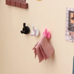 3Pcs 1:12 Dollhouse Miniature Furniture Mini Clothes Coat Hook Rack Wall Hangers Modle Toy Doll House Bathroom Accessories