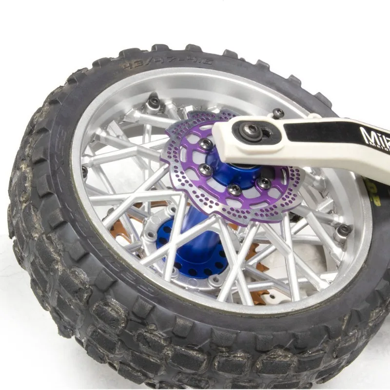 Aluminium Front Rear Universal Wheel Hubs Axle Kit  For Losi 1/4 Promoto-MX Motorcycle  DIY Upgrade Parts 262012 Compatible