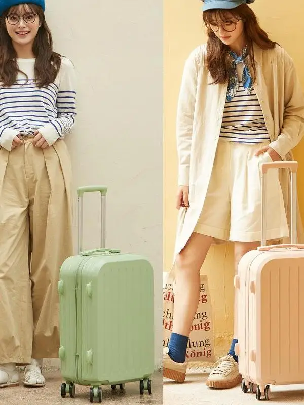 travel-suitcase-password-box-men's-luggage-20-inches-pull-rod-high-aesthetic-value-women's-small-lightweight-all-direct