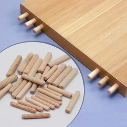 300pcs 6mm 10mm 10mm Wooden Dowel Cabinet Drawer Round Fluted Wood Craft Dowel Pins Rods Set Furniture Fitting Dowel Pin