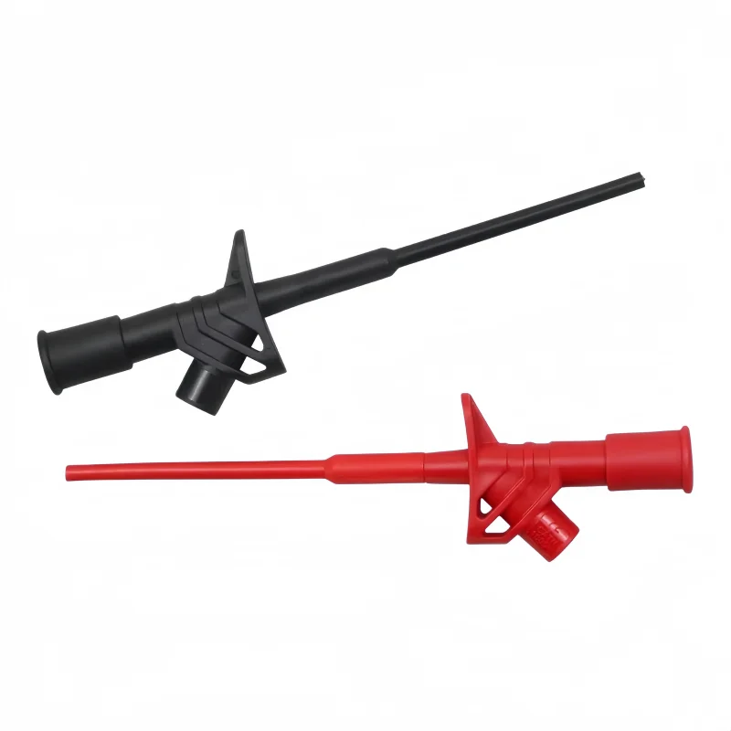P5004 Quick Test Hook Clip 1000V High Voltage Flexible Professional Insulated Testing Probes with 4mm Socket