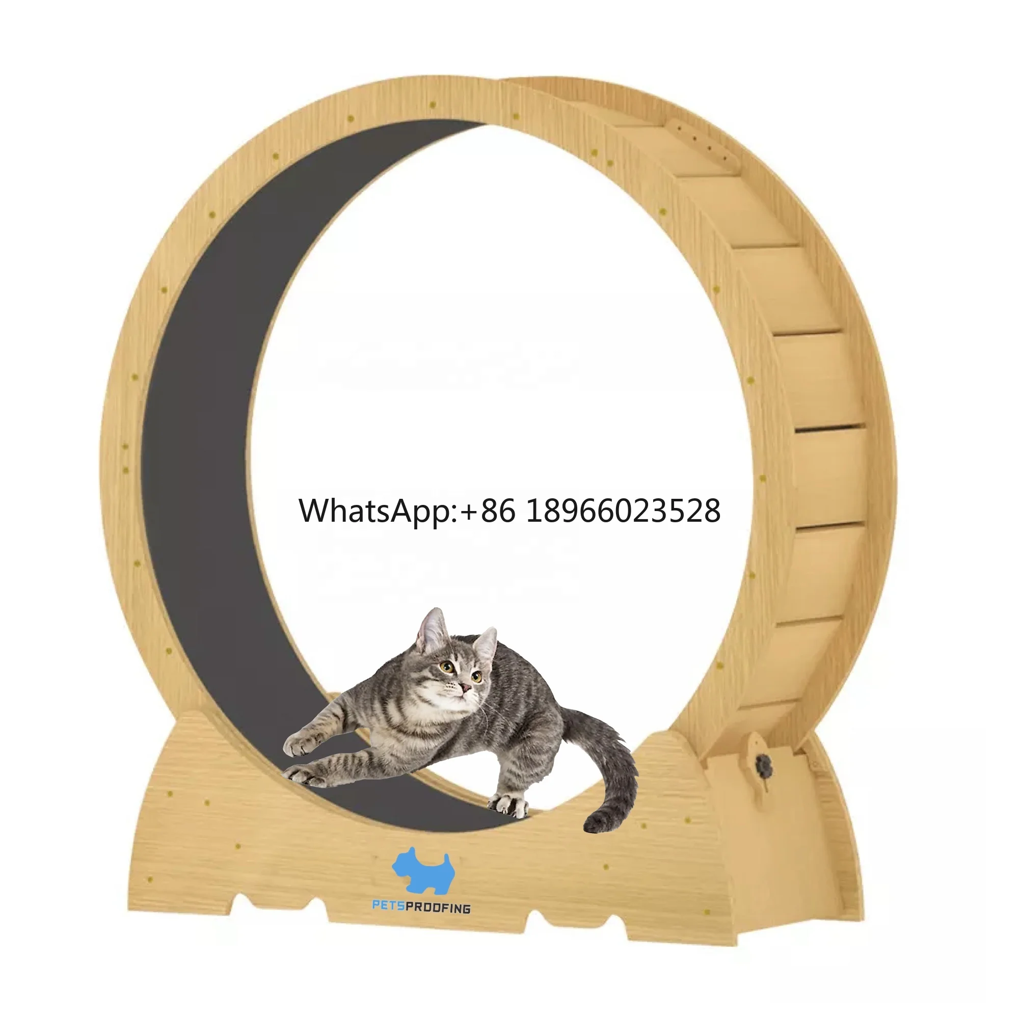 

Top quality Anti-depression Fiber Board Wooden Pet Tread Exercise Running Wheel Cat Dog Fun Treadmill Toy