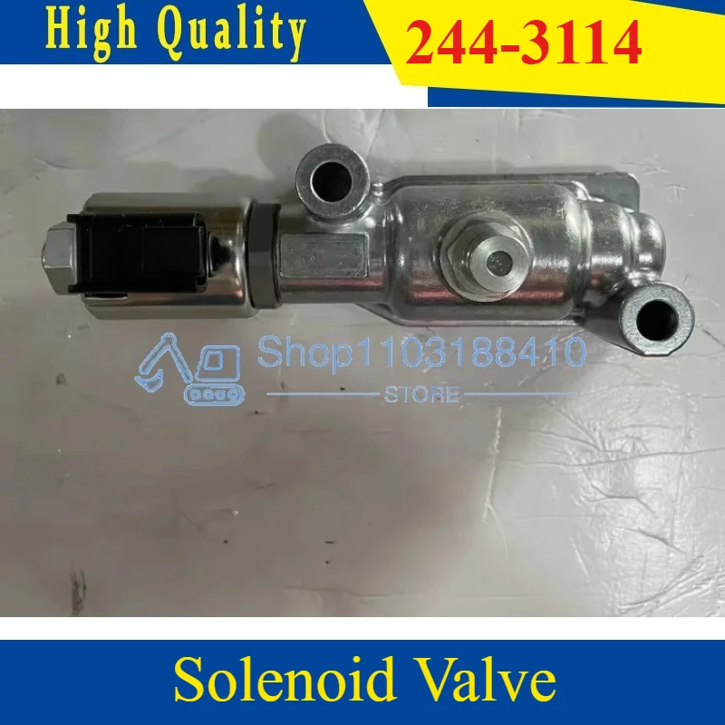 

24 В Высокопроизводительный запорный электромагнитный клапан экскаватора Гидравлический электромагнитный клапан 244-3114 Электромагнитный клапан 244-3114 2443114