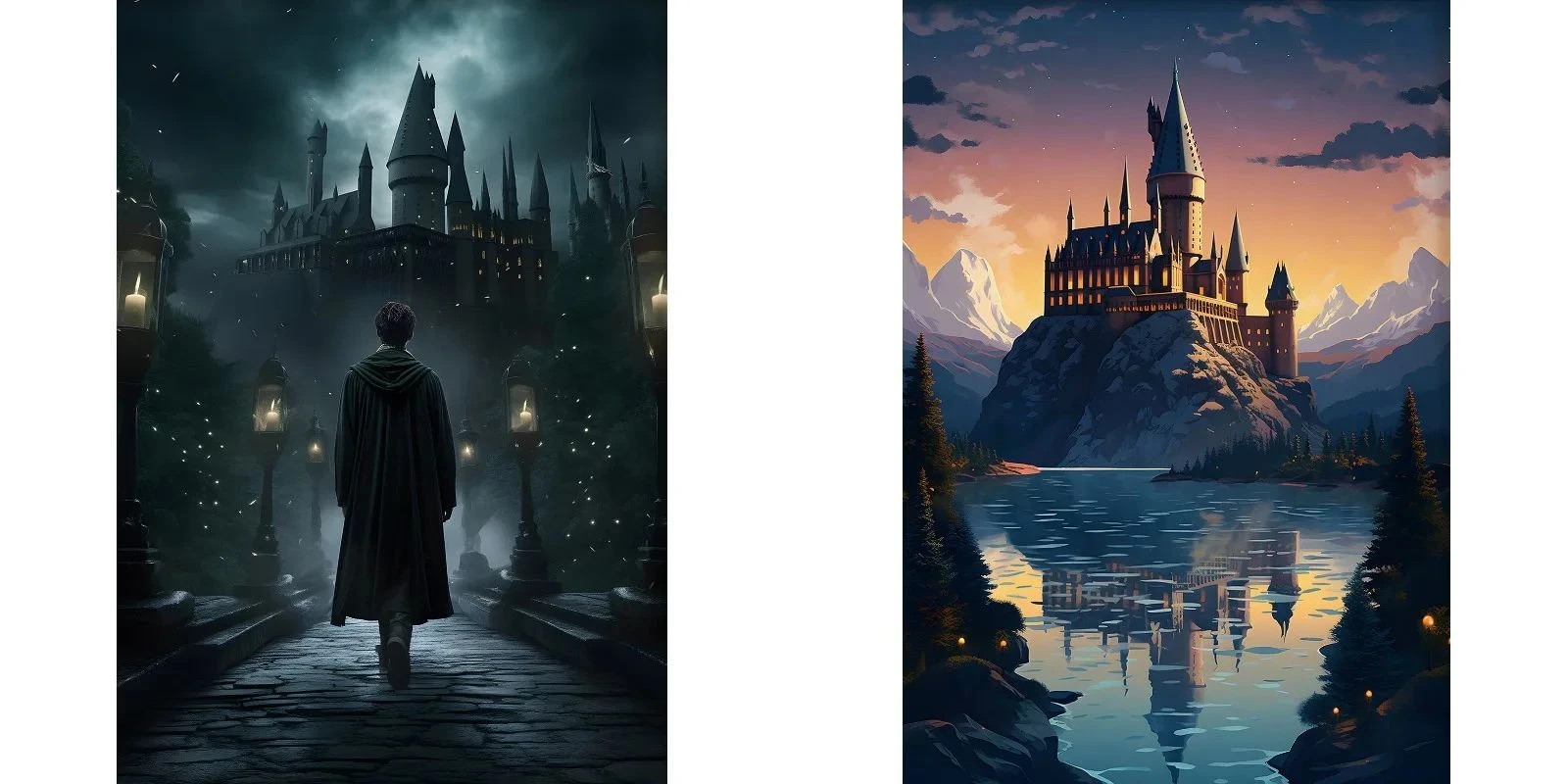 

Magical School 500/1000/1200/2000PCS Jigsaw Puzzles Dark Style Family Activity Games for Gameroom Bedroom Home Decor Gift