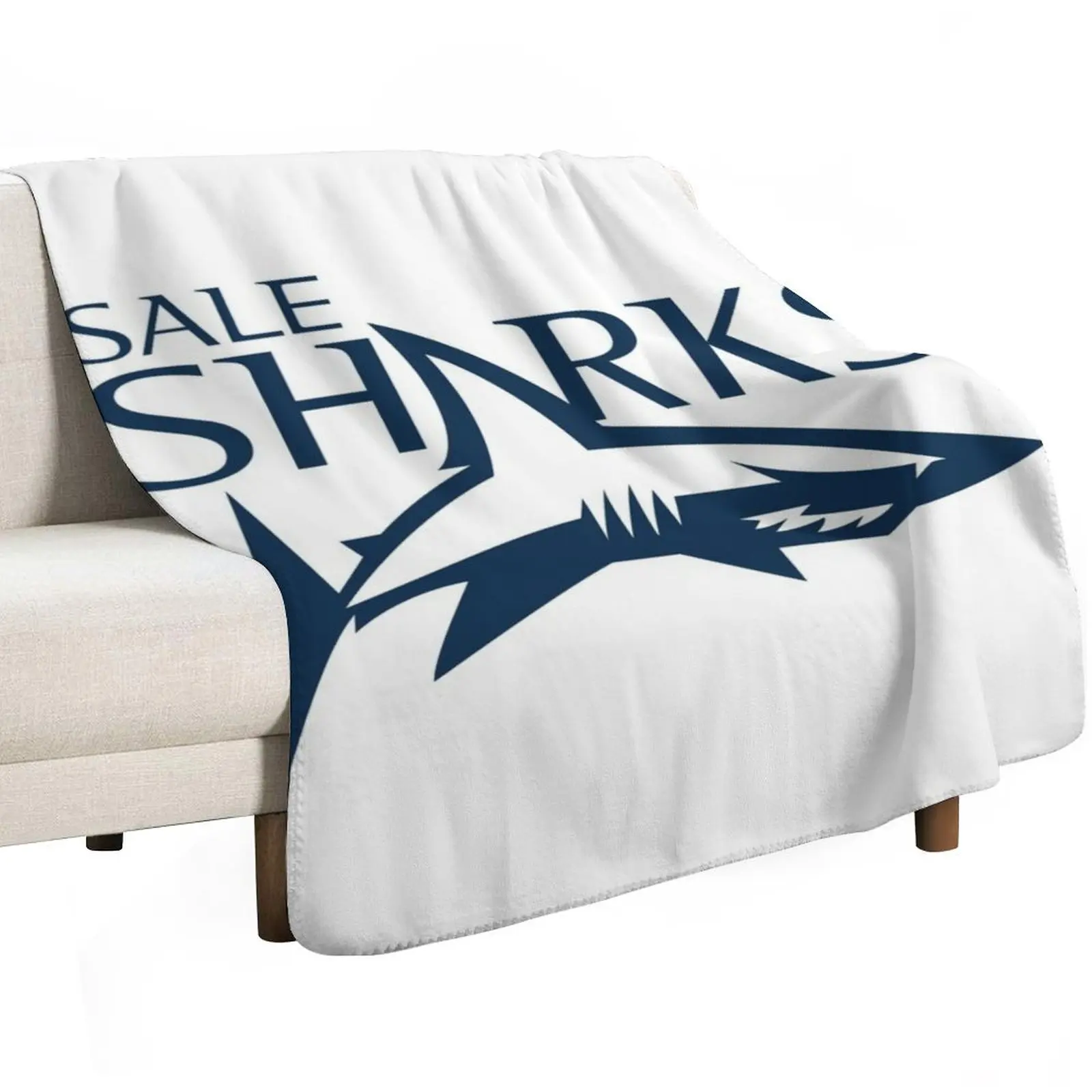sale sharks rugby logo Throw Blanket Summer Cool Breathable Blanket for Sleeping