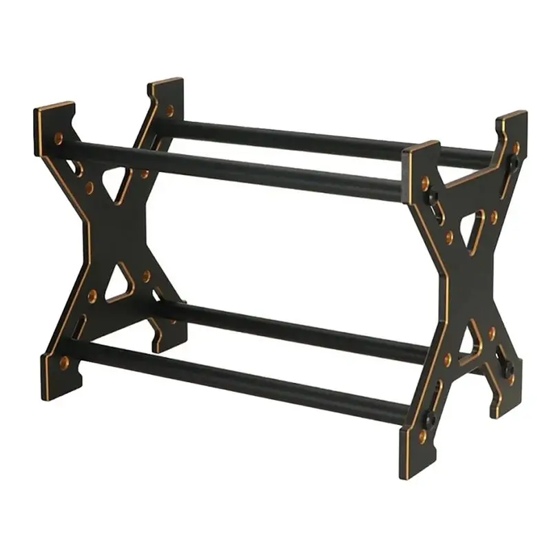 Metal RC Cars Tires Storage Rack Wheels Shelf For 1/24 1/18 Axial SCX24 TRX4M Fcx24 Scale Remote Control Gold Accessories