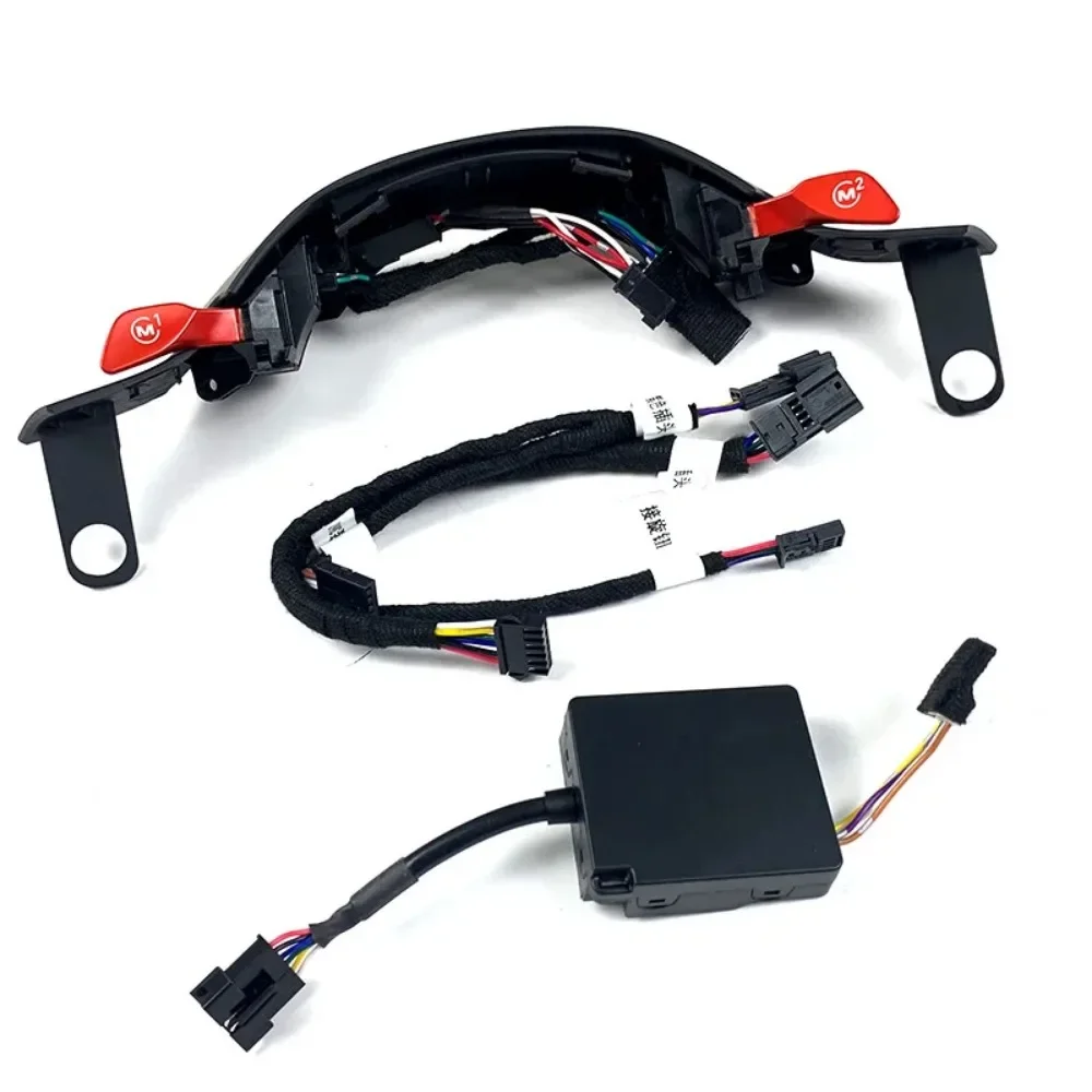 ل BMW G20 G30 G01 G02 G05 G06 G07 X3 X4 X5 X6 X7 عجلة القيادة M1 M2 أزرار وضع التبديل م الرياضة زر تعديل الملحقات