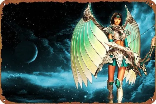 The Legend Of Dragoon  Archer Bow Fantasy Angel Video Game Metal Poster