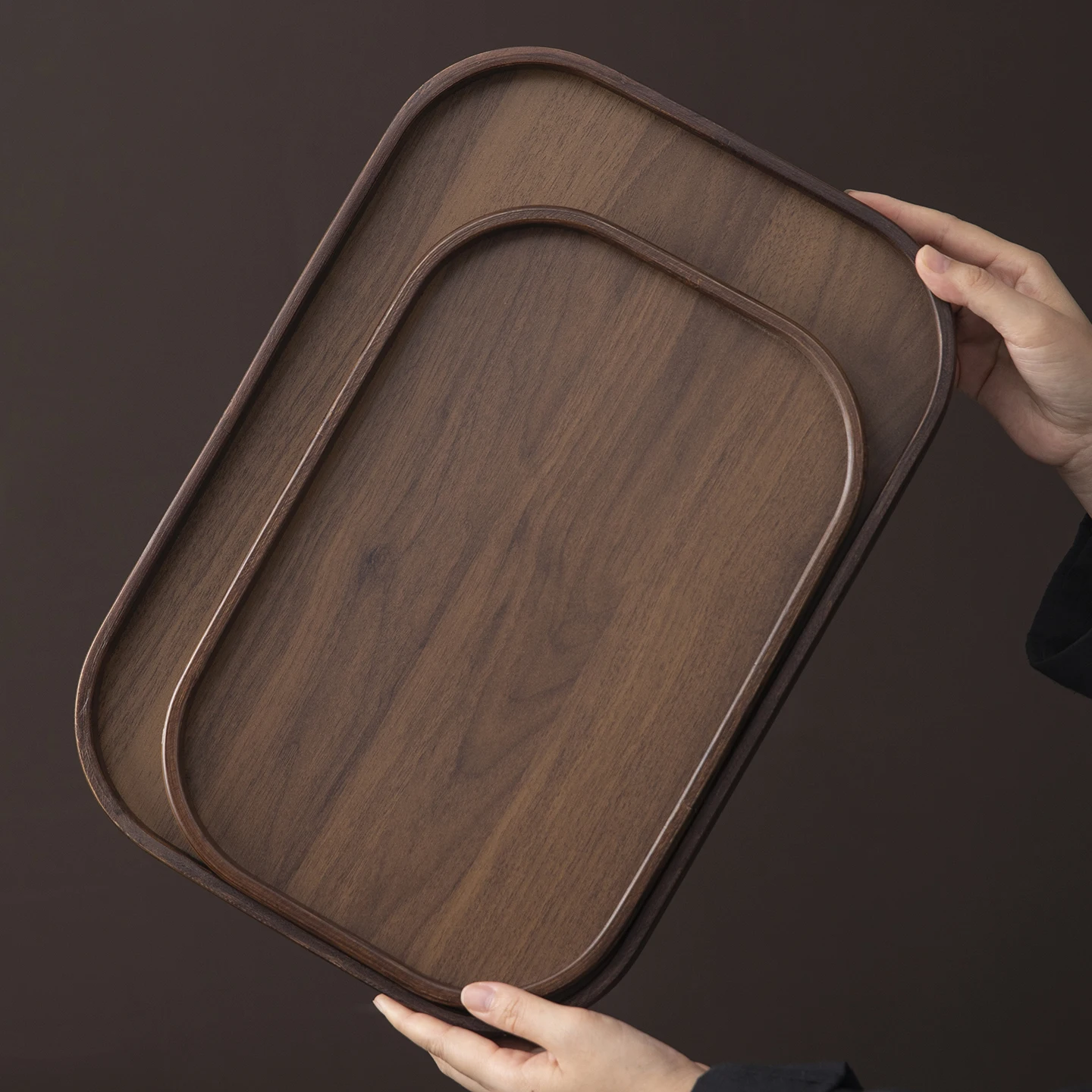 

Nan Bamboo Tea Tray Rectangular Dry Pounding Tea Plate Afternoon Tea Serving Tray Hotel Special Use Storage Tray Dessert Plate