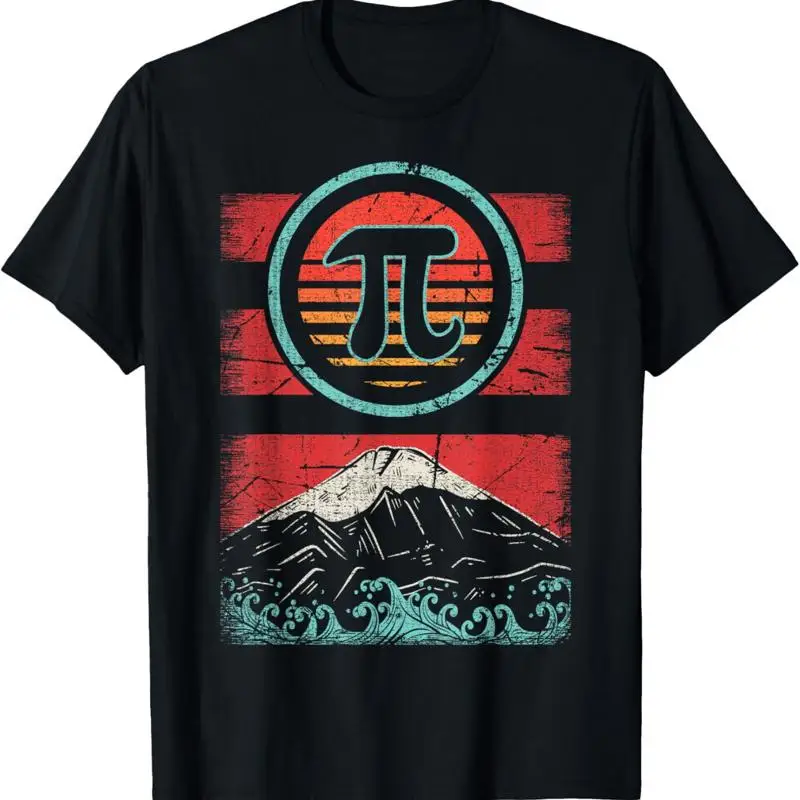 Pi Symbol Retro Vintage 80s Style Teacher T shirt