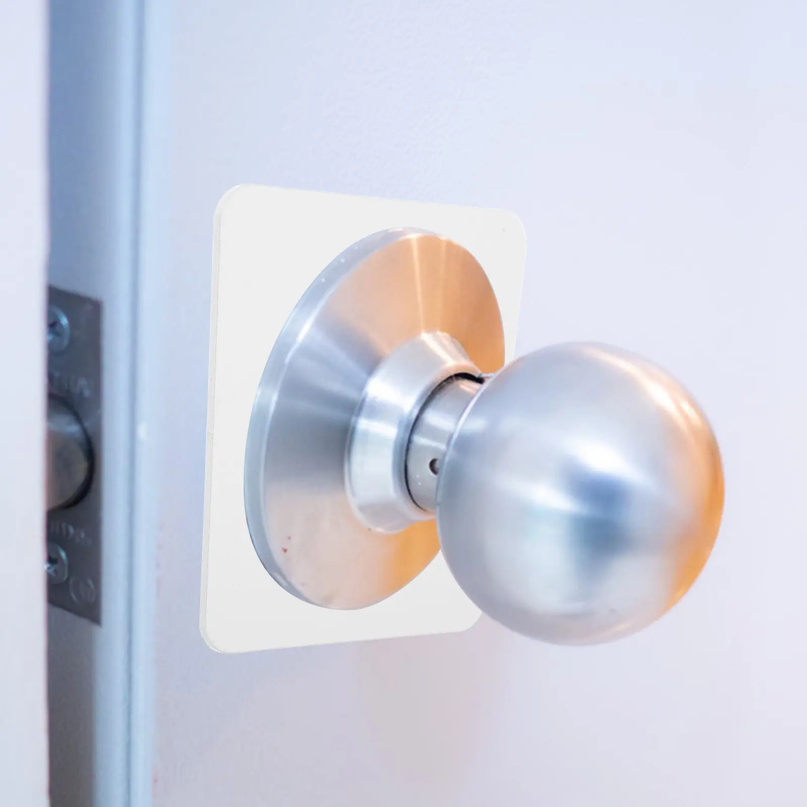 Stainless Steel Door Lock Repair Plate Door Knob Deadbolt Reinforcement Plate Fixing Covers Filler Repair Backplate Kit Inner