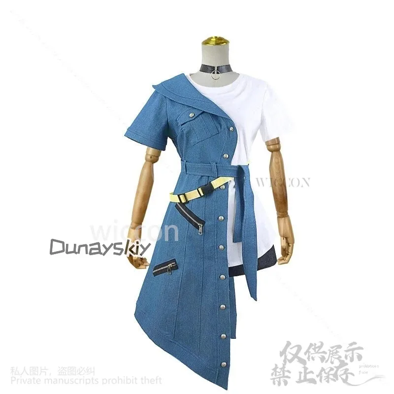 حلم CyAnime BanG! انها MyGO تأثيري رانا كانام زي كاوبوي تنورة موحدة فستان مثير شعر مستعار للفتيات امرأة هالوين مخصص #2