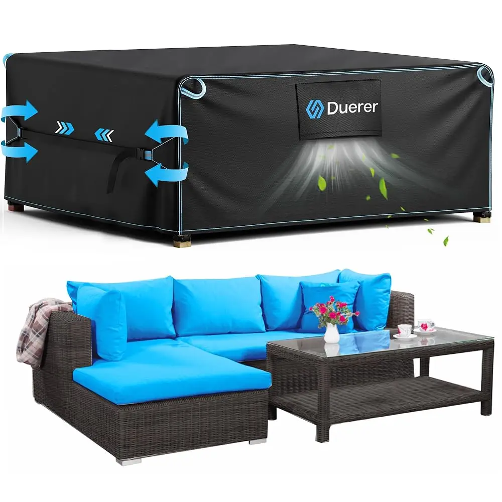 

Patio Furniture Covers Waterproof 420D Outdoor Furniture Covers 90""L X 65""W X 28""H, For Patio Furniture Sets, Sofa, Table