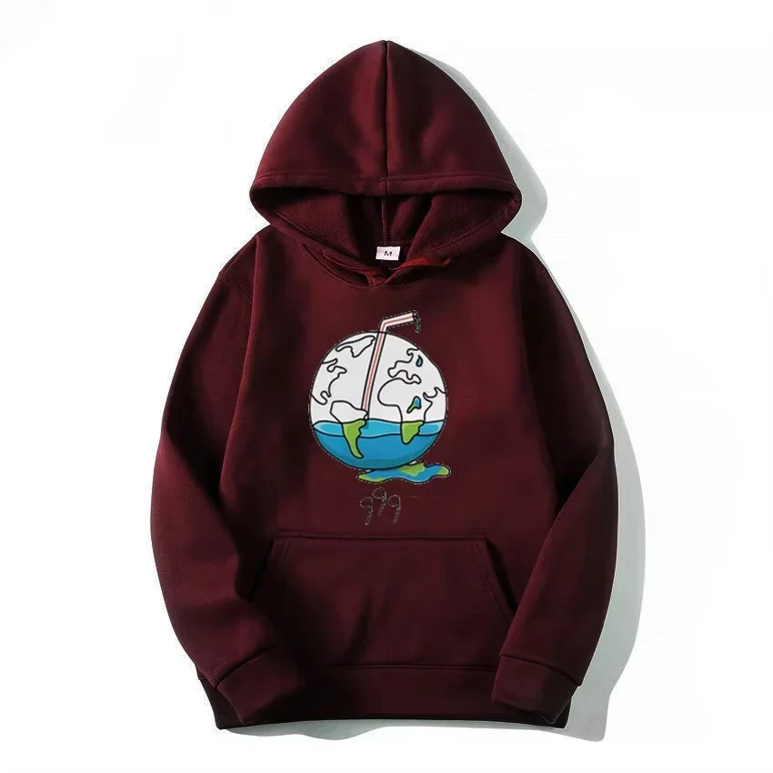 عصير Wrld هوديس المغني الجرافيك الطباعة بلوزات لمحبي عادية كم طويل الرجال_النساء الملابس سوداديراس الهيب هوب 2d هودي #5