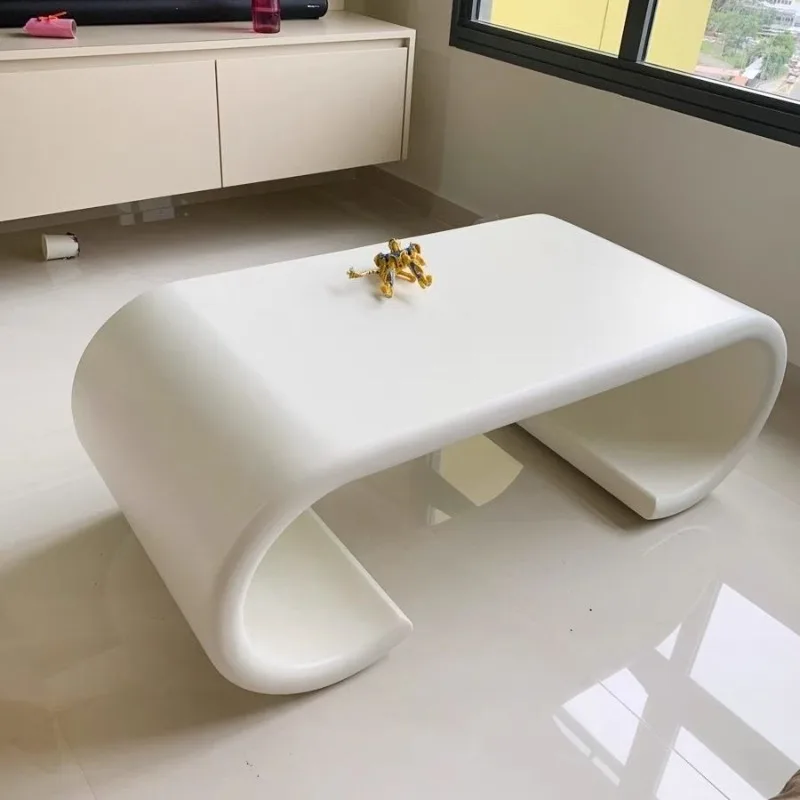 style egg roll coffee table living room advanced sense wabi sandy wind minimalist tatami tea table bay window low table