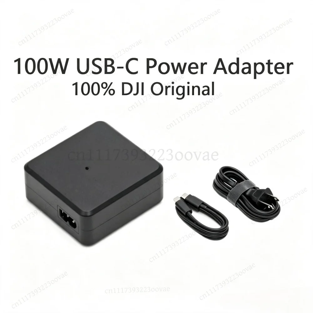 100W USB-C Power Adapter Fast Charger for DJI Mavic 3 Series Battery RC, Replacement Part