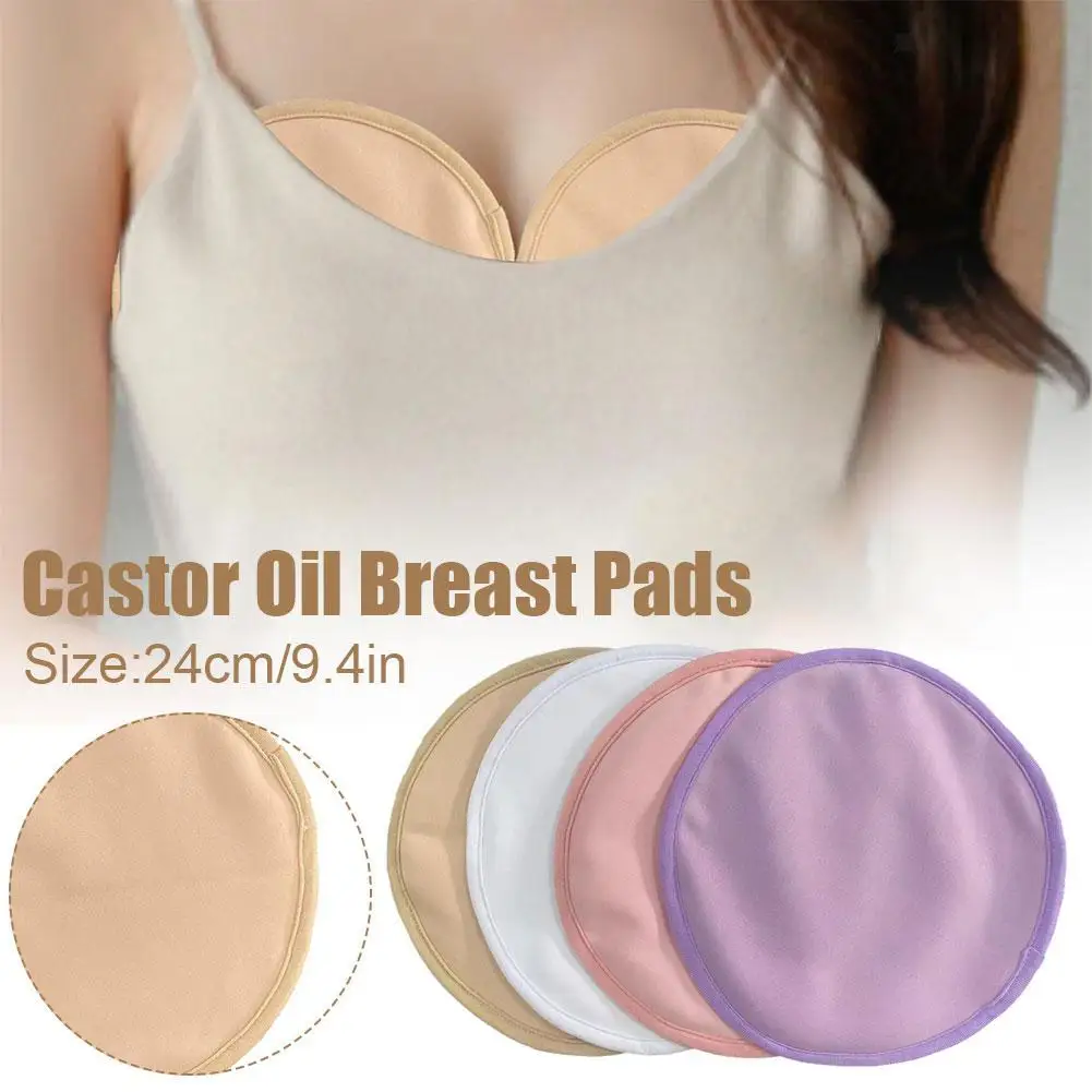 Breast Pads For Castor Oil Pack Reusable Breast Skin Care Reusable Castoroil Pack Kit Essential Oil Care Pad 1pc Beauty Skin 1pc