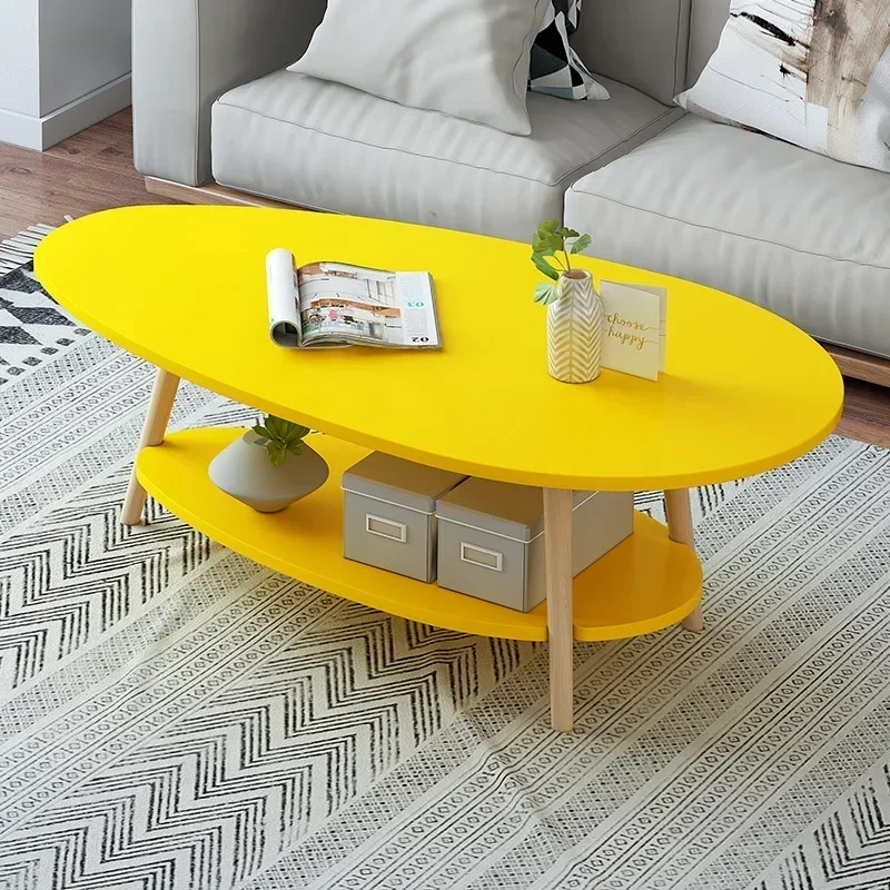 Oval Nordic Luxury Coffee Tables Modern Design Center Acrylic Coffee Tables Mesa Lateral Mesa De Centro De Sala Home Furniture