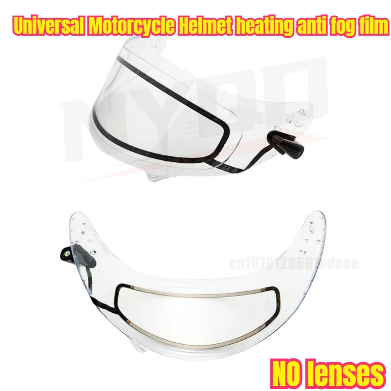 

NEW Universal Motorcycle Helmet heating anti fog film ultra clear lenses patch film electric heating anti-fog lenses