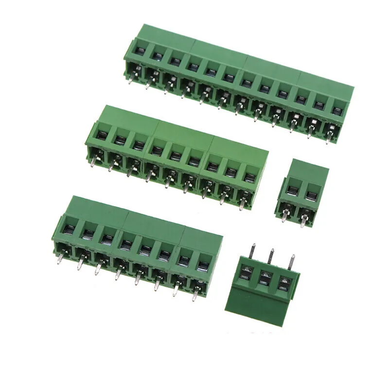 5 Pieces Green Wiring Terminals KF128-2P/3P 300V/10A With A Spacing Of 5.08Mm Can Be Spliced