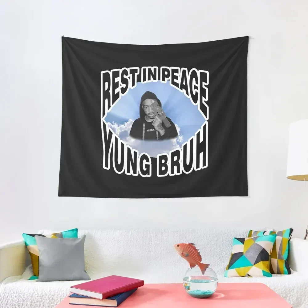 RIP YUNG BRUH Essential . Tapestry Bedroom Organization And Decoration Room Aesthetic Decor Tapestry