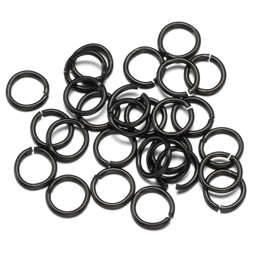 100/200Pcs Stainless Steel Split Rings Open Jump Ring Keychain Connectors DIY Earring Bracelet Necklace Jewelry Making Component