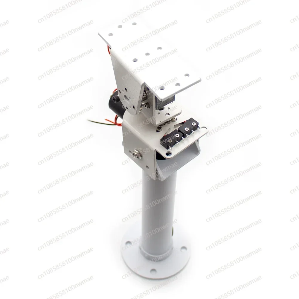 DIY DC Dual Axis Pan Tilt Solar Tracking and Monitoring Robot Heavy Load High Torque All Metal X Axis Y Axis Worm Gear Motor