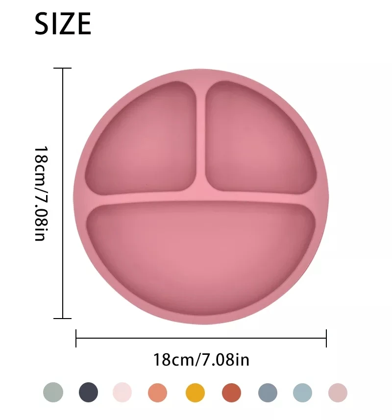 3/4/5PC Silicone Baby Feeding Set Silicone Bowl Dining Plate Spoon Fork Children Dishes BPA Free Silicone Tableware for Kids