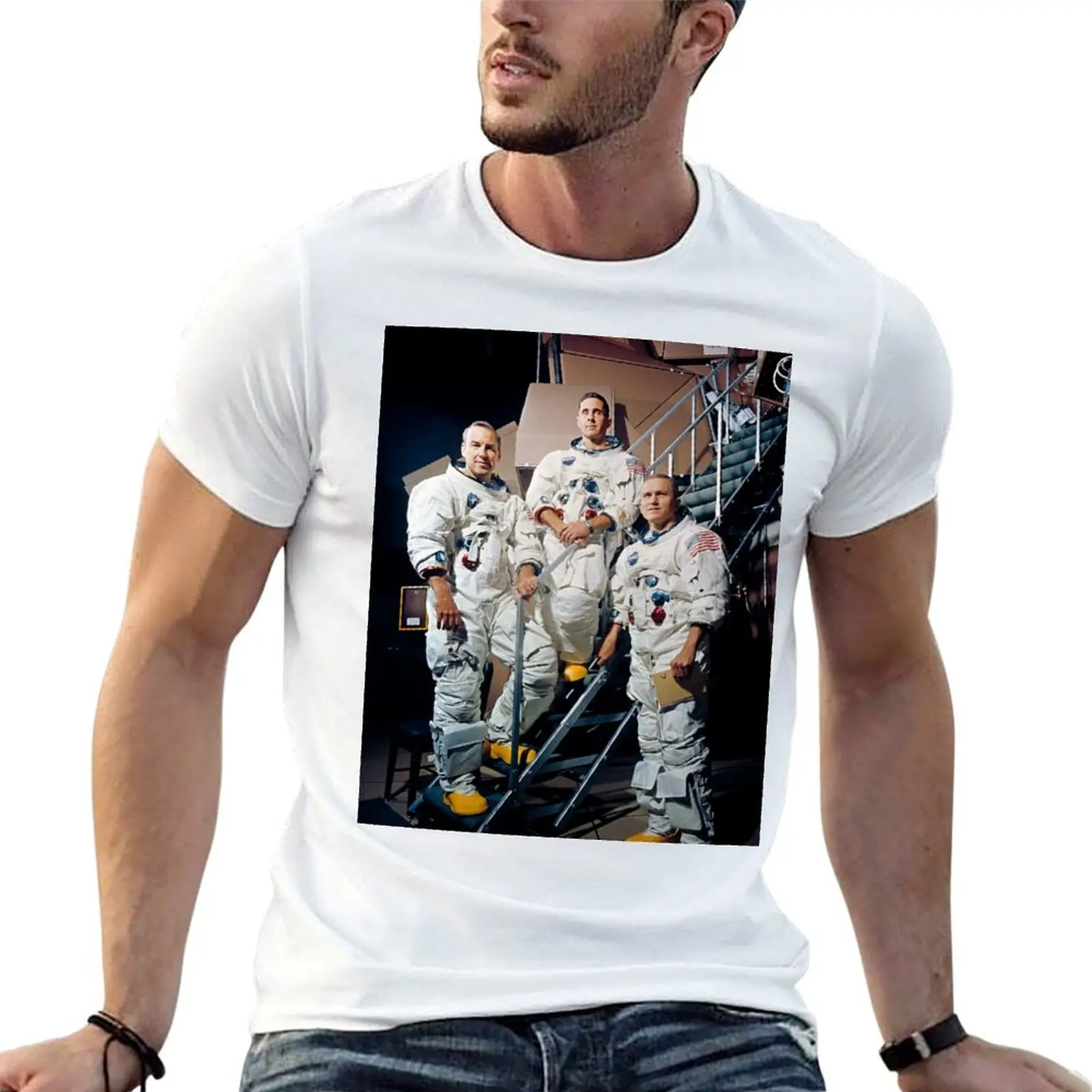 

Футболка APOLLO 8 CREW, мужские футболки с принтом, мужская футболка с рисунком, футболка