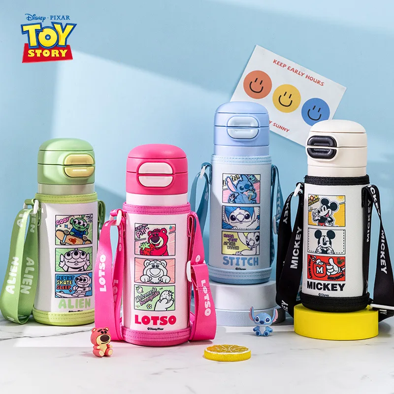 

Изолированная чашка с рисунком Диснея, бутылка-непроливайка из нержавеющей стали 316, портативный термос, дизайн унисекс, эстетическая портативная колба