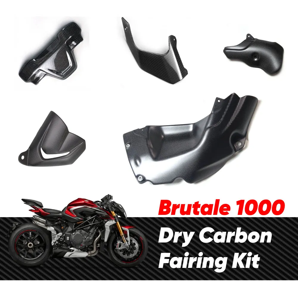 Real Carbon Fiber Parts for MV Agusta Brutale 1000 2020-2024 Motorcycle Fairing Body Kit Dry Carbon Fiber Accesso