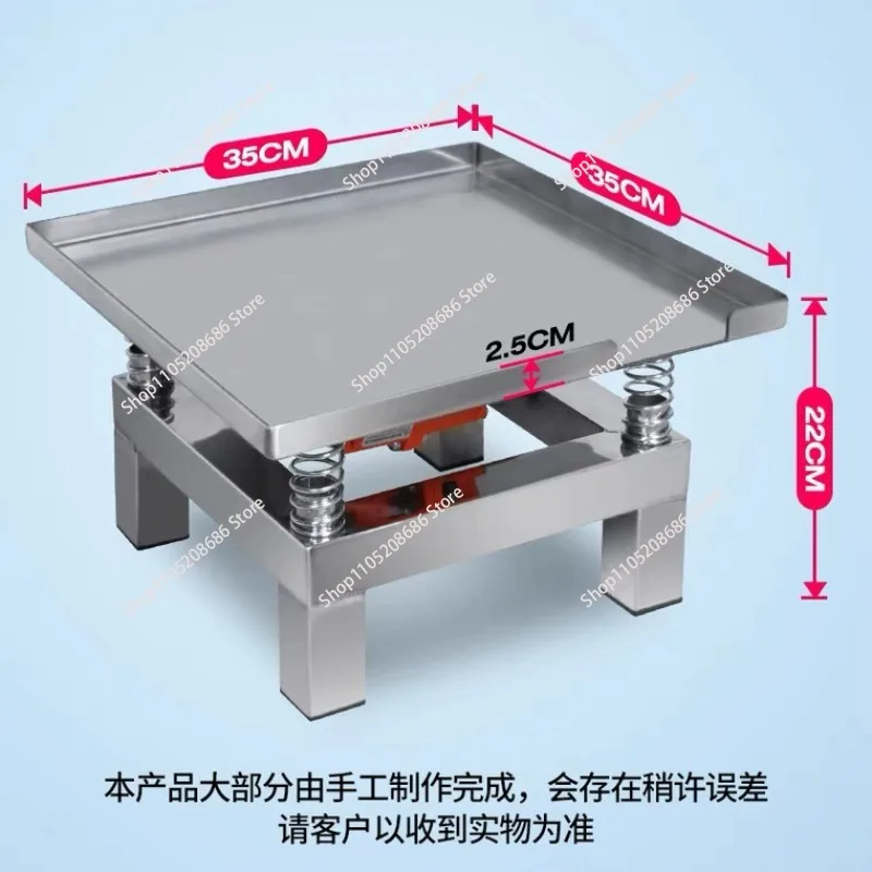 Concrete Vibration Table Vibrating Test Bench Model Plaster Shaker with Cloth Mat Stainless Steel Vibrating Table110V