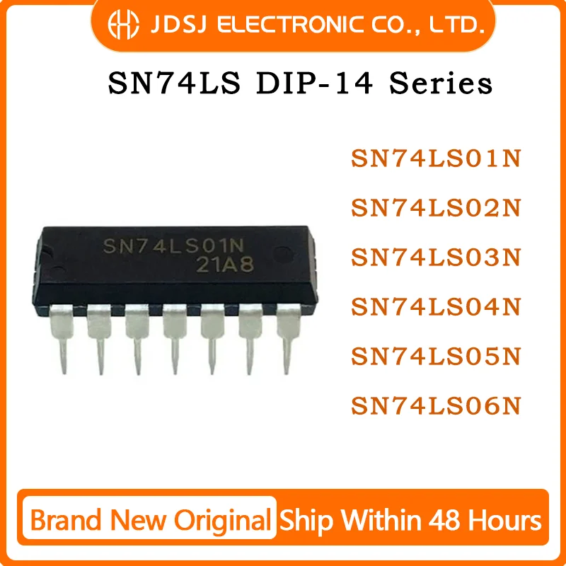 10PCS SN74LS01N SN74LS02N SN74LS03N SN74LS04N SN74LS05N SN74LS06N DIP14 Original Chip IC