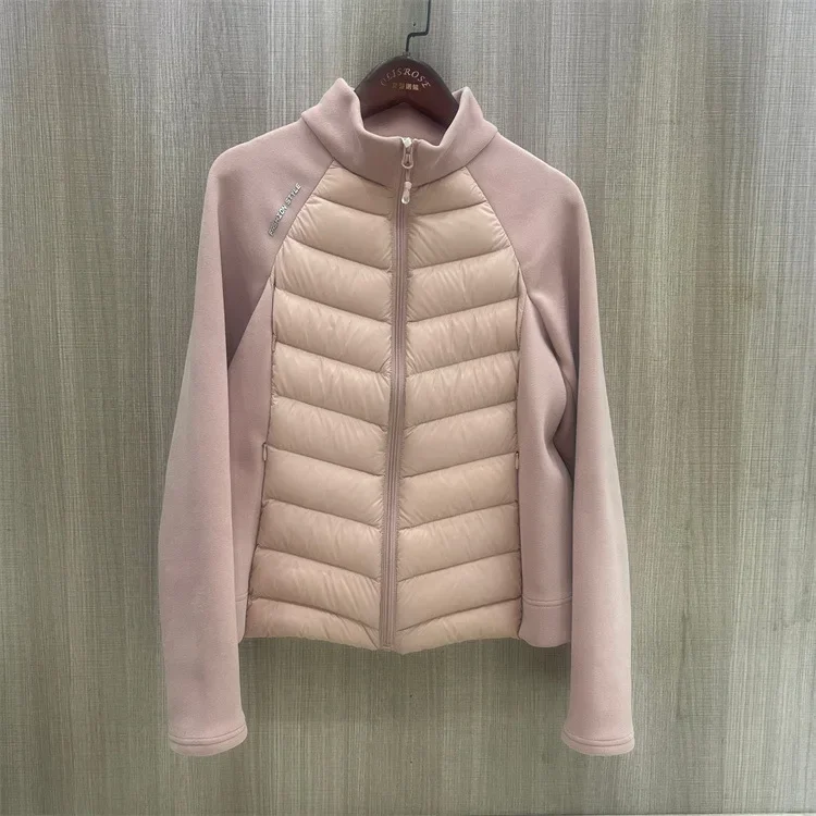 Veste d'équitation coupe-vent en duvet de canard léger, manteaux de survêtement chauds, combinaison de coton, coupe-vent basique, décontracté, hiver