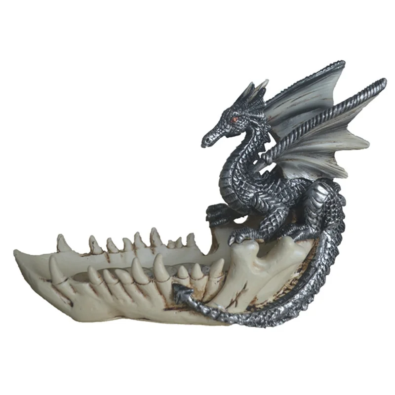 

AA01-Retro Dragon Tooth Storage Decor Desktop Storage Tray Key Plate Home Decoration Dice Tray Key Wallet Storage Box
