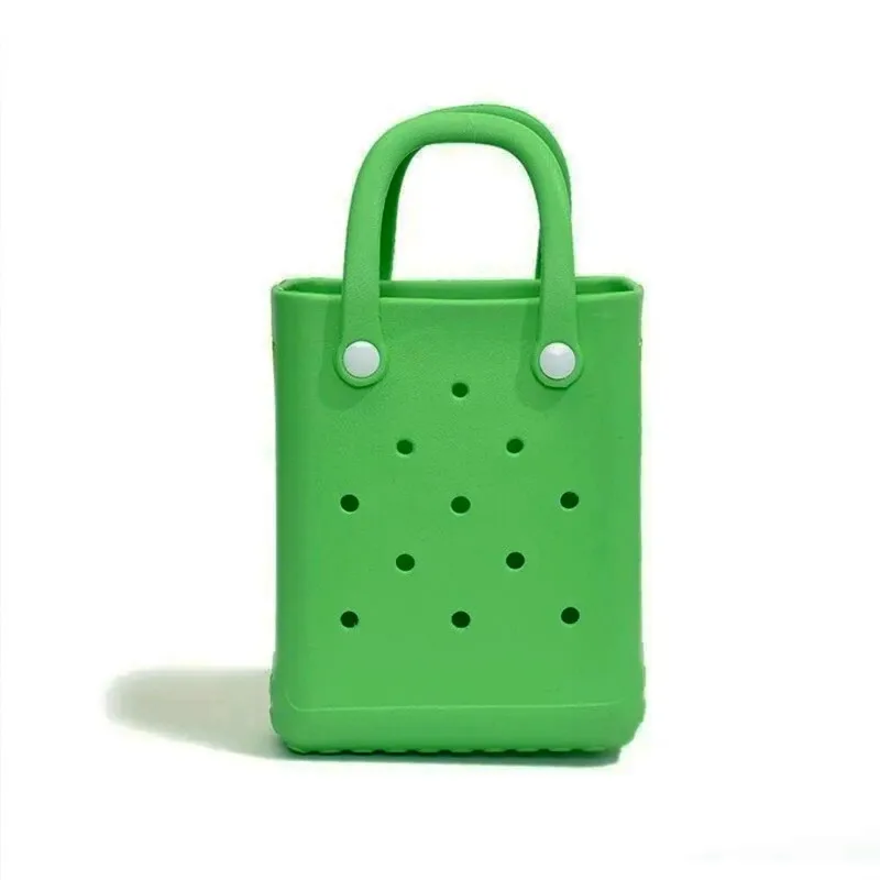 Beach Tote Bag Picnic Storage Baske Summer Women Travel Handbags Fashion Shopping Bag Rubber EVA Waterproof Purse Hot in Stock