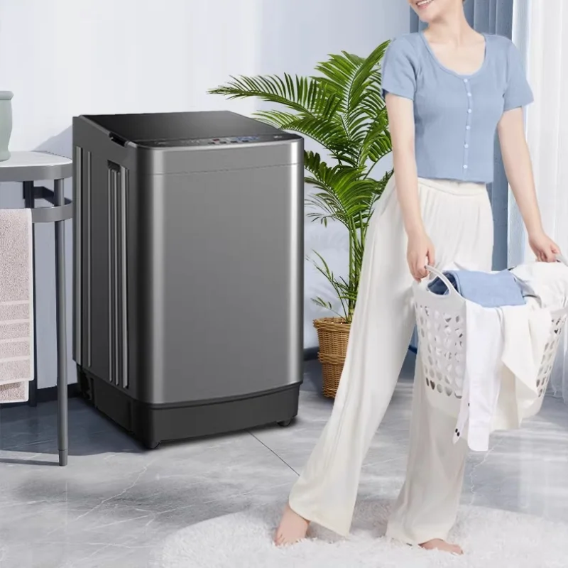 5.5KG 6.5KG Mini Fully Automatic Top Load Washer Large Capacity Washing Machine for Home & Rental Use Dorm Apartment