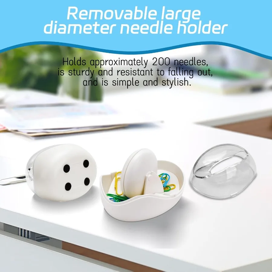 Soporte de clip de papel para escritorio con 100 clips de papel Soporte dispensador de clips de papel magnético. Diseño de estabilidad antideslizante Magneti único