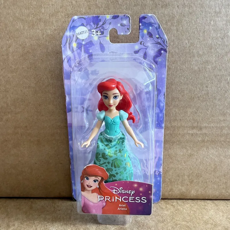 Disney Princess Cinderella The Little Mermaid Ariel Mini Model Figure Computer Desktop Ornament Commemorative Collection Gift